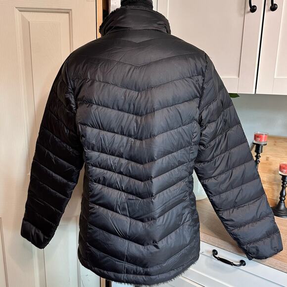 32* Degrees Heat Quilted Coat Winter Jacket Black Women’s Size Medium M Warm Fur - Picture 2 of 9